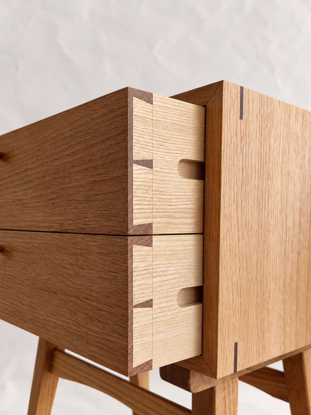 Chowa Side Stand open drawer showing exposed corner joints