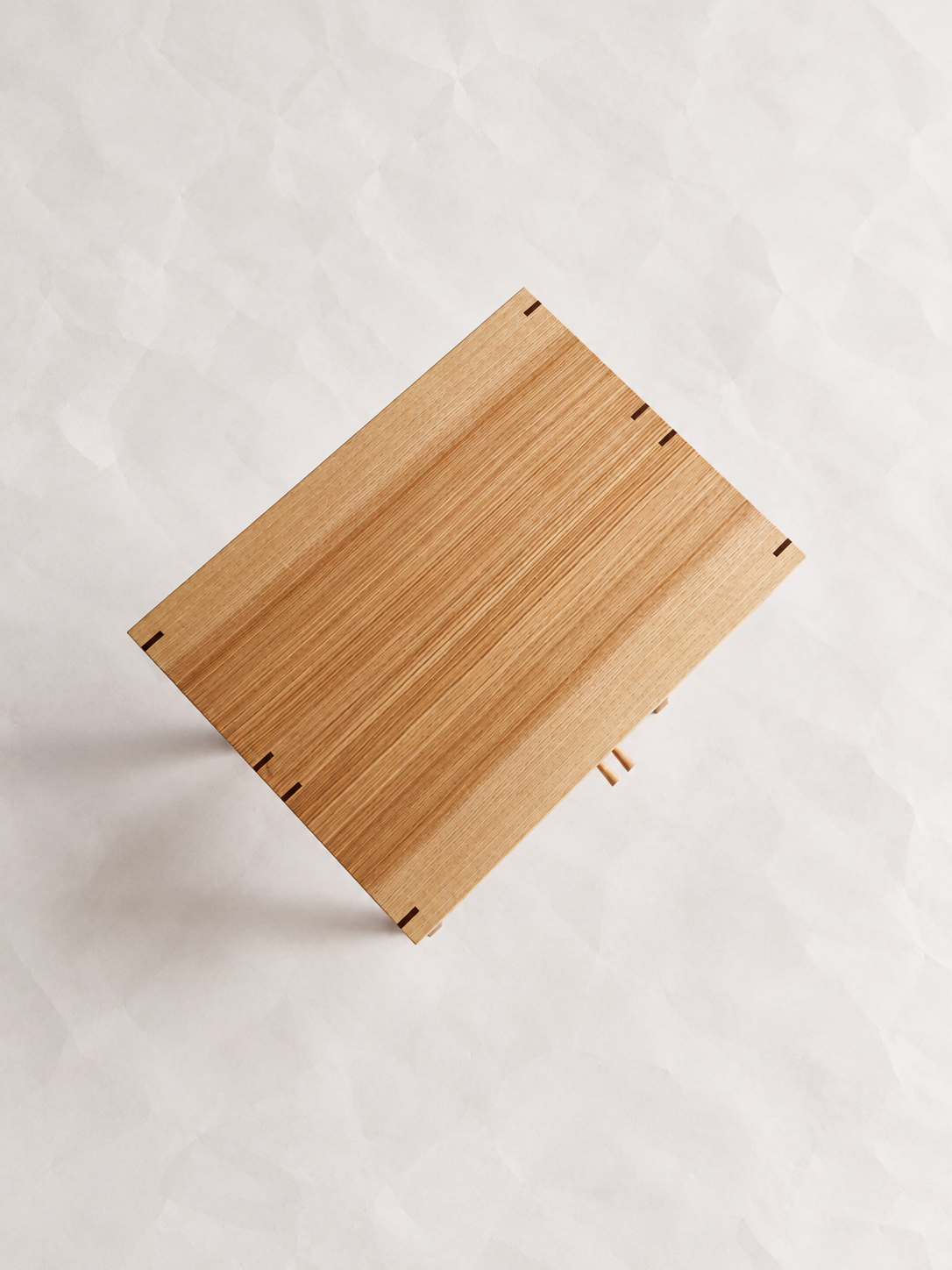 Overhead view of the Chowa Side Stand timber cabinet