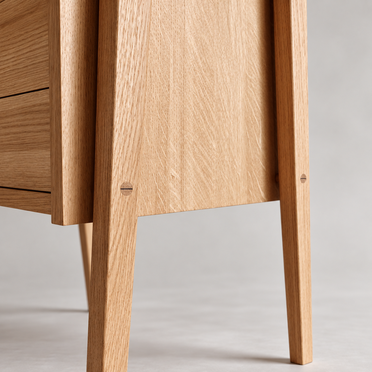 Yugen Side Stand side panel and slender timber legs
